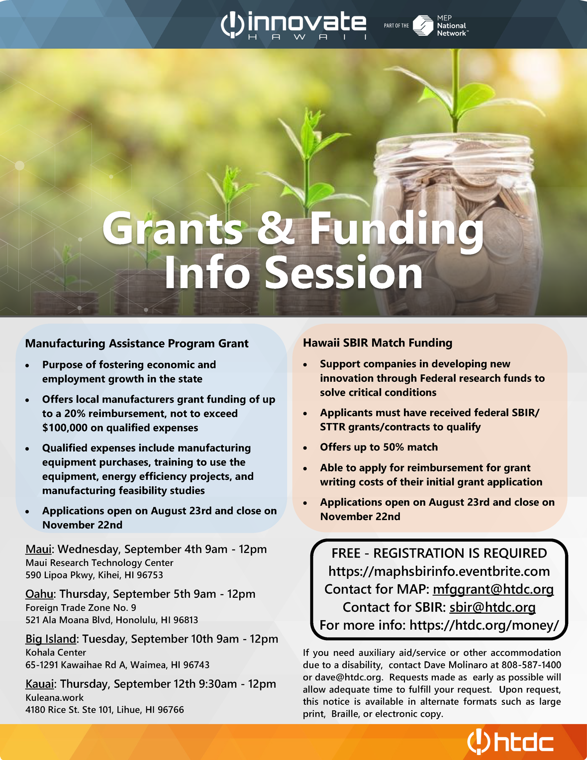 Htdc Grants Funding Info Session Maui Htdc