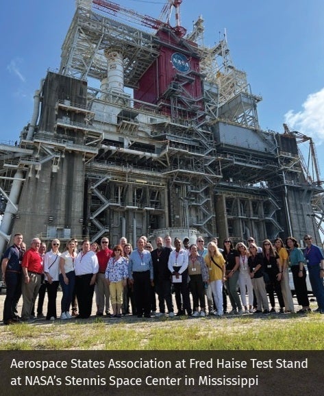 Aerospace States Assocation at Fred Haise Test Stand at NASA's Stennis Space Center in Mississippi
